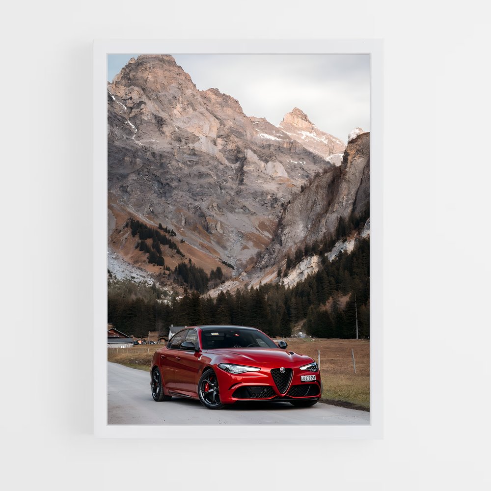 Poster Alfa Romeo : Évasion Rouge (vue 3)